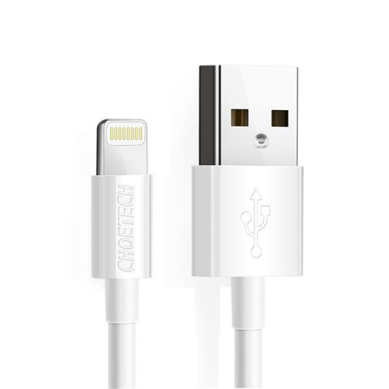 Купить ᐈ Кривой Рог ᐈ Низкая цена ᐈ Кабель Choetech USB - Lightning (M/M), 1.2 м, White (IP0026-WH)