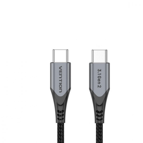 Купить ᐈ Кривой Рог ᐈ Низкая цена ᐈ Кабель Vention USB Type-C - USB Type-C (M/M), 0.5 м, Black (TAHHD)