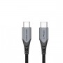 Купить ᐈ Кривой Рог ᐈ Низкая цена ᐈ Кабель Vention USB Type-C - USB Type-C (M/M), 1 м, Grey (TAHHF)