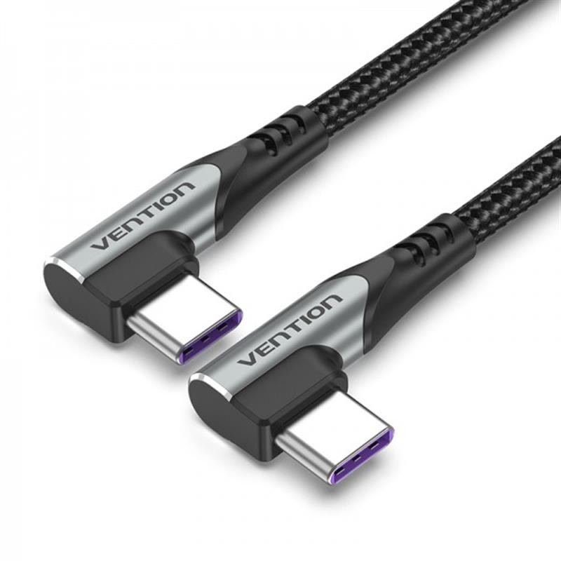 Купить ᐈ Кривой Рог ᐈ Низкая цена ᐈ Кабель Vention USB Type-C - USB Type-C (M/M), 2 м, Black (TANHH)