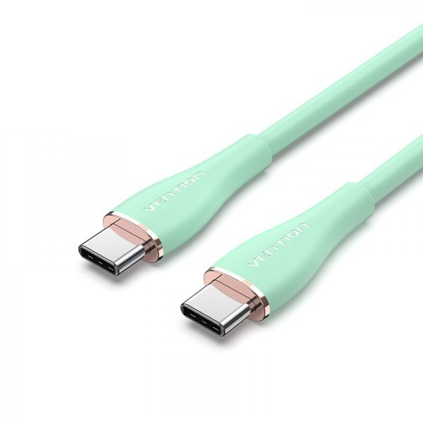 Купить ᐈ Кривой Рог ᐈ Низкая цена ᐈ Кабель Vention USB Type-C - USB Type-C (M/M), 1 м, Green (TAWGF)