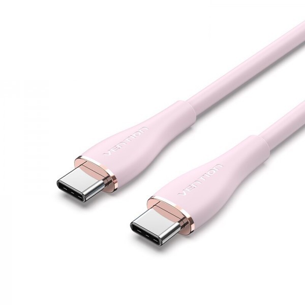Купить ᐈ Кривой Рог ᐈ Низкая цена ᐈ Кабель Vention USB Type-C - USB Type-C (M/M), 1 м, Pink (TAWPF)