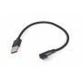 Купить ᐈ Кривой Рог ᐈ Низкая цена ᐈ Кабель Cablexpert USB - Lightning (M/M), 0.2 м, черный (CC-USB2-AMLML-0.2M)