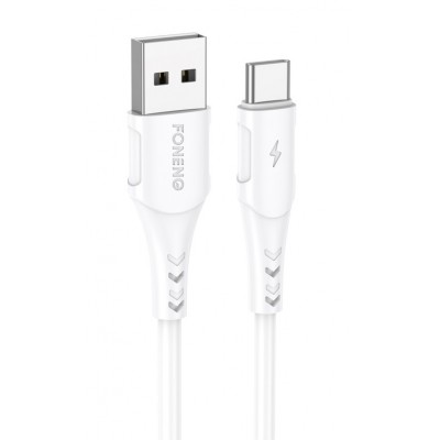 Купить ᐈ Кривой Рог ᐈ Низкая цена ᐈ Кабель Foneng X81 1M Cable USB - USB Type-C (M/M), 2.1 A, 1 м, White (X81-CA-TC)