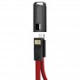 Купить ᐈ Кривой Рог ᐈ Низкая цена ᐈ Кабель ColorWay USB - micro USB (M/M), 2.4 А, 0.22 м, Red (CW-CBUM022-RD)