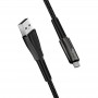 Купить ᐈ Кривой Рог ᐈ Низкая цена ᐈ Кабель ColorWay USB - micro USB (M/M), Zinc Alloy + Led, 2.4 А, 1 м, Black (CW-CBUM035-BK)