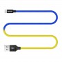 Купить ᐈ Кривой Рог ᐈ Низкая цена ᐈ Кабель ColorWay USB - micro USB (M/M), 2.4 А, 1 м, Blue/Yellow (CW-CBUM052-BLY)