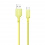 Купить ᐈ Кривой Рог ᐈ Низкая цена ᐈ Кабель ColorWay USB - micro USB (M/M), soft silicone, 2.4 А, 1 м, Yellow (CW-CBUM043-Y)