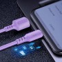 Купить ᐈ Кривой Рог ᐈ Низкая цена ᐈ Кабель ColorWay USB - USB Type-C (M/M), soft silicone, 2.4 А, 1 м, Purple (CW-CBUC044-PU)
