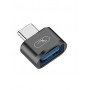 Купить ᐈ Кривой Рог ᐈ Низкая цена ᐈ Переходник SkyDolphin OT05 Mini USB Type-C - USB (M/F) Black (ADPT-00029)