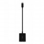 Купить ᐈ Кривой Рог ᐈ Низкая цена ᐈ Адаптер Belkin RockStar USB Type-C - 3.5 мм + USB Type-C 60W (M/F+F), 0.12 м, Black (NPA004b