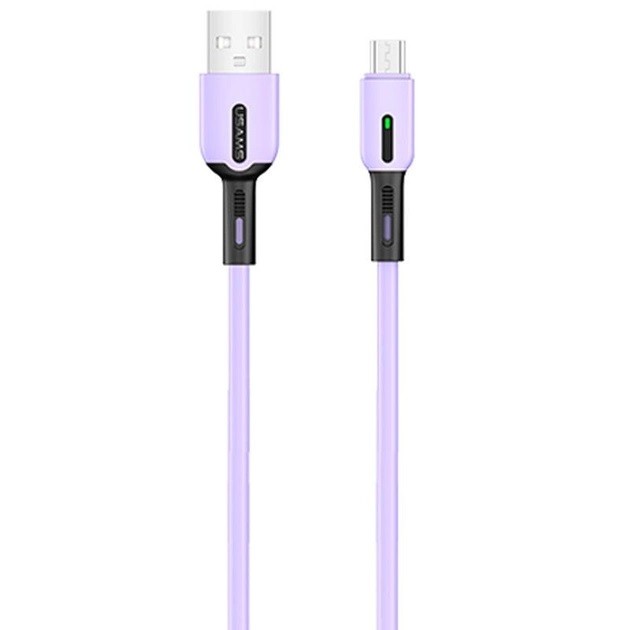 Купить ᐈ Кривой Рог ᐈ Низкая цена ᐈ Кабель Usams US-SJ432 USB - Micro USB, 1 м, Purple (SJ432USB04)