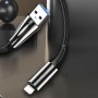 Купить ᐈ Кривой Рог ᐈ Низкая цена ᐈ Кабель ColorWay USB - Lightning (M/M), 2.4 А, Zinc Alloy + Led, 1 м, Black (CW-CBUL035-BK)