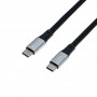 Купить ᐈ Кривой Рог ᐈ Низкая цена ᐈ Кабель Grand-X USB Type-C - USB Type-C (M/M), Power Delivery, 65 W, 1 м, Black (TPC-02)