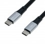 Купить ᐈ Кривой Рог ᐈ Низкая цена ᐈ Кабель Grand-X USB Type-C - USB Type-C (M/M), Power Delivery, 65 W, 1 м, Black (TPC-02)