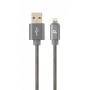 Купить ᐈ Кривой Рог ᐈ Низкая цена ᐈ Кабель Cablexpert USB - Lightning (M/M), премиум, 1 м, серый (CC-USB2S-AMLM-1M-BG)