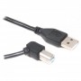 Купить ᐈ Кривой Рог ᐈ Низкая цена ᐈ Кабель Cablexpert USB - USB Type-В (M/M), угловой, премиум, 1.8 м, черный (CCP-USB2-AMBM90-6