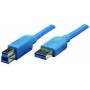Купить ᐈ Кривой Рог ᐈ Низкая цена ᐈ Кабель Atcom USB - USB Type-B V 3.0 (M/M), 3 м, blue (12824)