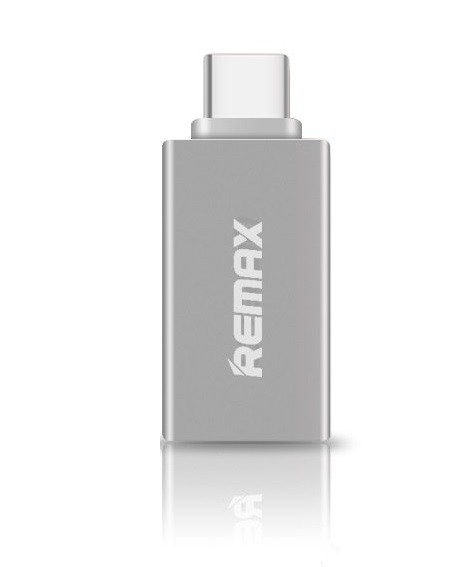 Купить ᐈ Кривой Рог ᐈ Низкая цена ᐈ Адаптер Remax Glance USB-USB Type-C RA-OTG1 Silver (2000700004672)