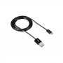 Купить ᐈ Кривой Рог ᐈ Низкая цена ᐈ Кабель Canyon USB - MicroUSB 1м, Black (CNE-USBM1B)