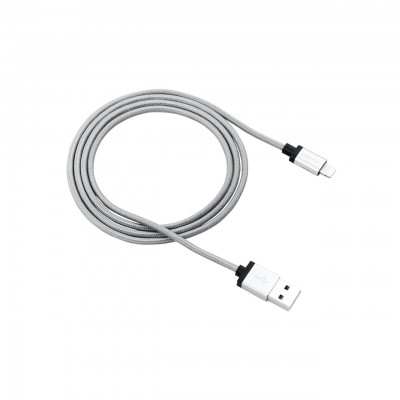 Купить ᐈ Кривой Рог ᐈ Низкая цена ᐈ Кабель Canyon USB - Lightning 1м, Dark Grey (CNS-MFIC3DG)
