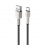 Купить ᐈ Кривой Рог ᐈ Низкая цена ᐈ Кабель ColorWay USB - Lightning (M/M), metal head, 2.4 А, 1 м, Black (CW-CBUL046-BK)