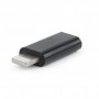 Купить ᐈ Кривой Рог ᐈ Низкая цена ᐈ Адаптер Cablexpert USB Type-C - Lightning (F/M) Black (A-USB-CF8PM-01)