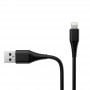 Купить ᐈ Кривой Рог ᐈ Низкая цена ᐈ Кабель ColorWay USB - Lightning (M/M), PVC, 2.4 А, 1 м, Black (CW-CBUL024-BK)