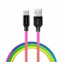 Купить ᐈ Кривой Рог ᐈ Низкая цена ᐈ Кабель ColorWay USB - USB Type-C (M/M), 2.4 А, 1 м, Multicolor (CW-CBUC018-MC)