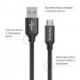 Купить ᐈ Кривой Рог ᐈ Низкая цена ᐈ Кабель ColorWay USB - micro USB (M/M), 2.4 А, 2 м, Black (CW-CBUM009-BK)