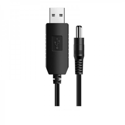 Купить ᐈ Кривой Рог ᐈ Низкая цена ᐈ Кабель питания SK USB-DC5.5mmx2.1 12V 1m Black (40002274412095.5x2.1)