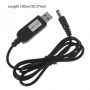 Купить ᐈ Кривой Рог ᐈ Низкая цена ᐈ Кабель питания SK USB-DC5.5mmx2.1 12V 1m Black (40002274412095.5x2.1)