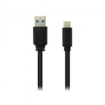 Купить ᐈ Кривой Рог ᐈ Низкая цена ᐈ Кабель Canyon USB - USB Type-C 1м, Black (CNE-USBC4B)