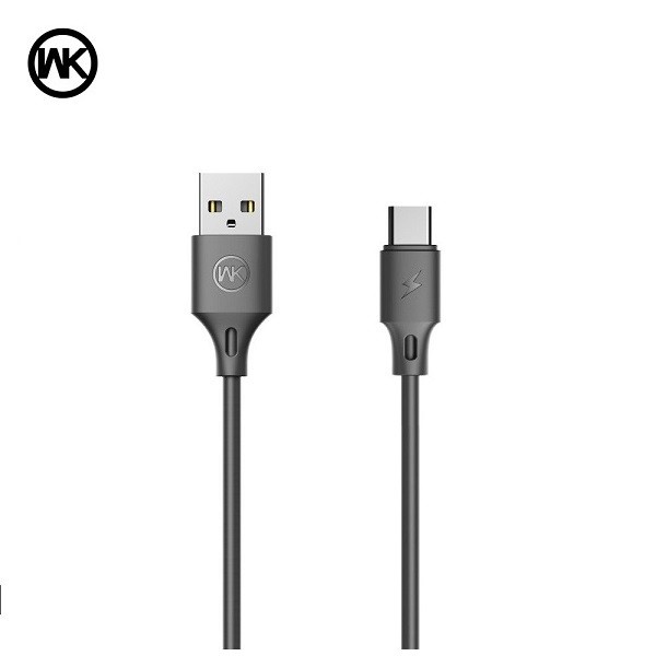 Купить ᐈ Кривой Рог ᐈ Низкая цена ᐈ Кабель WK WDC-092a USB - USB Type-C (M/M), 2.1 А, 2 м, Black (6941027610558)