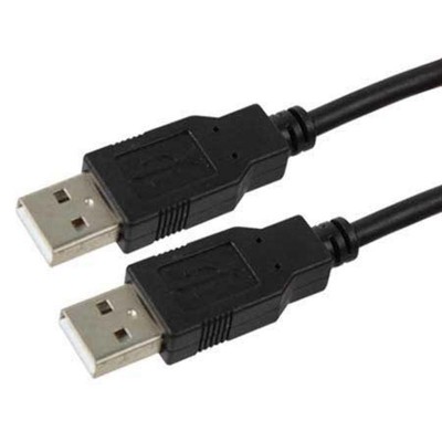 Купить ᐈ Кривой Рог ᐈ Низкая цена ᐈ Кабель Cablexpert USB - USB V 2.0 (M/M), 1.8 м, черный (CCP-USB2-AMAM-6) 