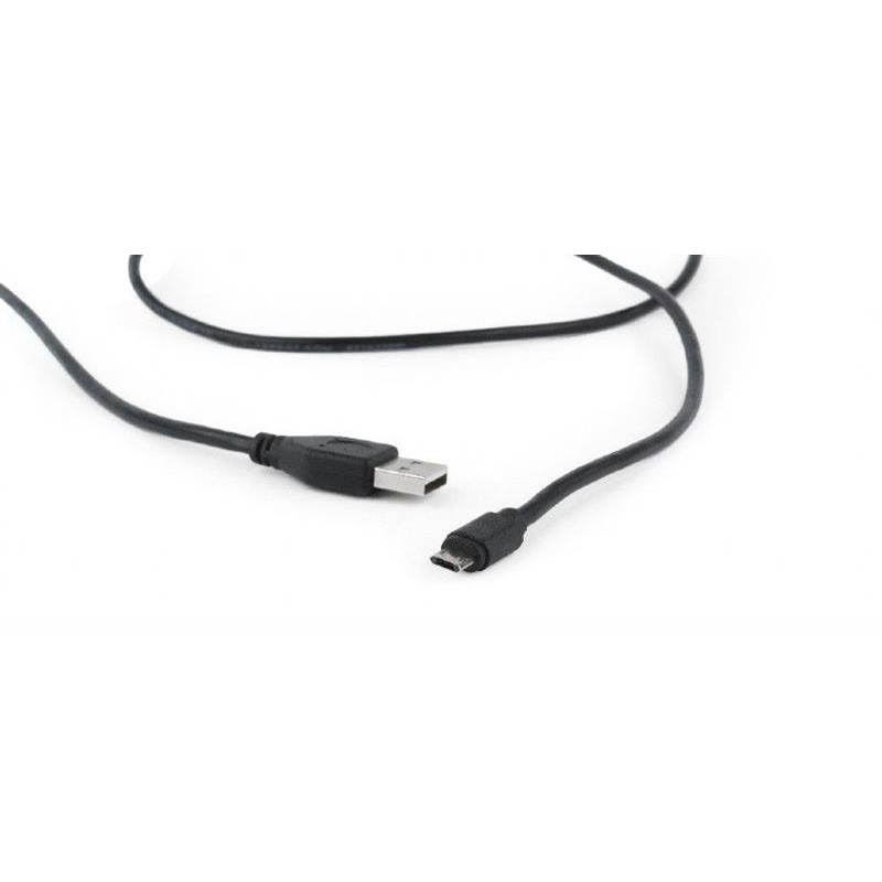 Купить ᐈ Кривой Рог ᐈ Низкая цена ᐈ Кабель Cablexpert USB - micro USB V 2.0 (M/M), 1.8 м, черный (CC-USB2-AMmDM-6)