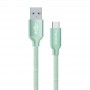 Купить ᐈ Кривой Рог ᐈ Низкая цена ᐈ Кабель ColorWay USB - USB Type-C, 2.4 А, 2 м, Mint (CW-CBUC008-MT)
