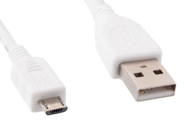 Купить ᐈ Кривой Рог ᐈ Низкая цена ᐈ Кабель Cablexpert USB - micro USB V 2.0 (M/M), 0.5 м, белый (CCP-mUSB2-AMBM-W-0.5M)