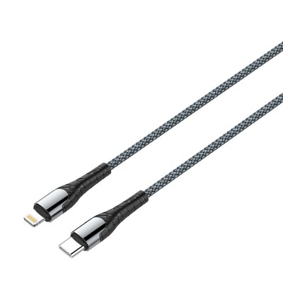 Купить ᐈ Кривой Рог ᐈ Низкая цена ᐈ Кабель ColorWay USB Type-C - Lightning (M/M), PD Fast Charging, 3.0 А, 2 м, Grey (CW-CBPDCL0