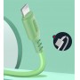 Купить ᐈ Кривой Рог ᐈ Низкая цена ᐈ Кабель ColorWay USB - Lightning (M/M), soft silicone, 2.4 А, 1 м, Green (CW-CBUL042-GR)