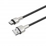 Купить ᐈ Кривой Рог ᐈ Низкая цена ᐈ Кабель ColorWay USB - micro USB (M/M), Metal Head, 2.4 А, 1 м, Black (CW-CBUM046-BK)
