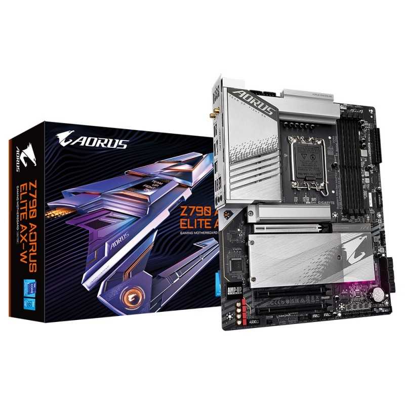 Купить ᐈ Кривой Рог ᐈ Низкая цена ᐈ Материнская плата Gigabyte Z790 Aorus Elite AX-W Socket 1700