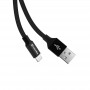 Купить ᐈ Кривой Рог ᐈ Низкая цена ᐈ Кабель ColorWay USB - Lightning (M/M), 2.4 А, 0.25 м, Black (CW-CBUL048-BK)