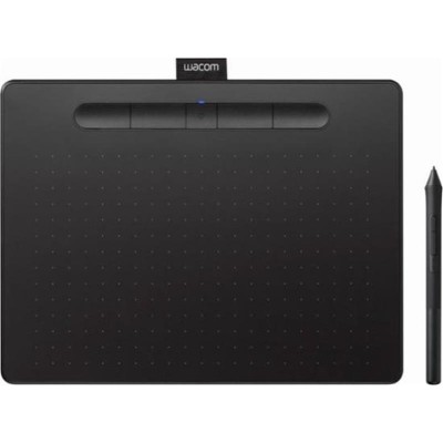 Купить ᐈ Кривой Рог ᐈ Низкая цена ᐈ Графический планшет Wacom Intuos M Bluetooth Black (CTL-6100WLK-N)