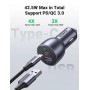 Купить ᐈ Кривой Рог ᐈ Низкая цена ᐈ Автомобильное зарядное устройство Ugreen CD213 (2xUSB 36W (USB-C+USB-A) QC 3.0+ Gray (60980)