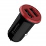 Купить ᐈ Кривой Рог ᐈ Низкая цена ᐈ Автомобильное зарядное устройство ColorWay (2USB,3.4A, 17W) Red/Black (CW-CHA026-BK)
