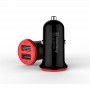 Купить ᐈ Кривой Рог ᐈ Низкая цена ᐈ Автомобильное зарядное устройство ColorWay (2USB,3.4A, 17W) Red/Black (CW-CHA026-BK)