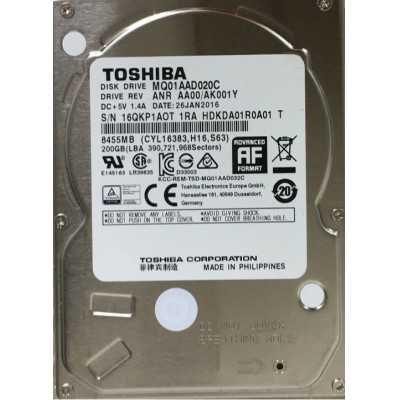 Купить ᐈ Кривой Рог ᐈ Низкая цена ᐈ Накопитель HDD 2.5" SATA 200GB Toshiba 8MB 4200rpm (MQ01AAD020C)