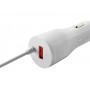 Купить ᐈ Кривой Рог ᐈ Низкая цена ᐈ Автомобильное зарядное устройство Canyon (1USB, 2.4A) White (CNE-CCA033W) + кабель Lightning