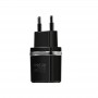 Купить ᐈ Кривой Рог ᐈ Низкая цена ᐈ Зарядное устройство Hoco C12 Smart (2USB, 2.4А) Black (6957531064114) + кабель MicroUSB